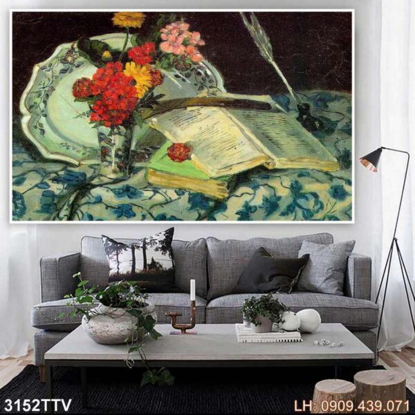Tranh phong cách sơn dầu in canvas - 3152TTV