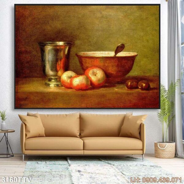 Ảnh tĩnh vật hoa quả treo phòng khách - 3160TTV