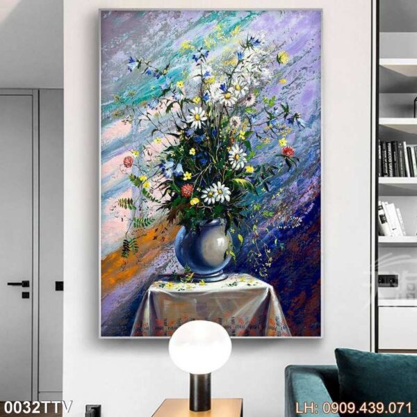 Mẫu tranh tĩnh vật in laminate - 032TTV