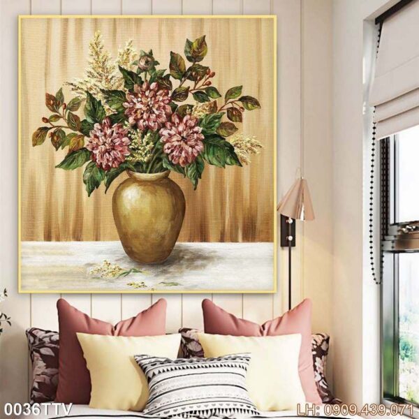 Mẫu tranh sơn dầu truyền thống - 036TTV