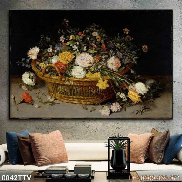 Tranh sơn dầu in canvas - 042TTV