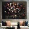 Bức tranh tĩnh vật bình hoa treo phòng ngủ - 485TTV