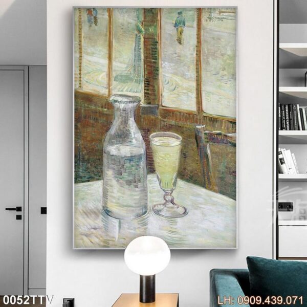 Tranh tĩnh vật bình hoa treo khách sạn - 052TTV