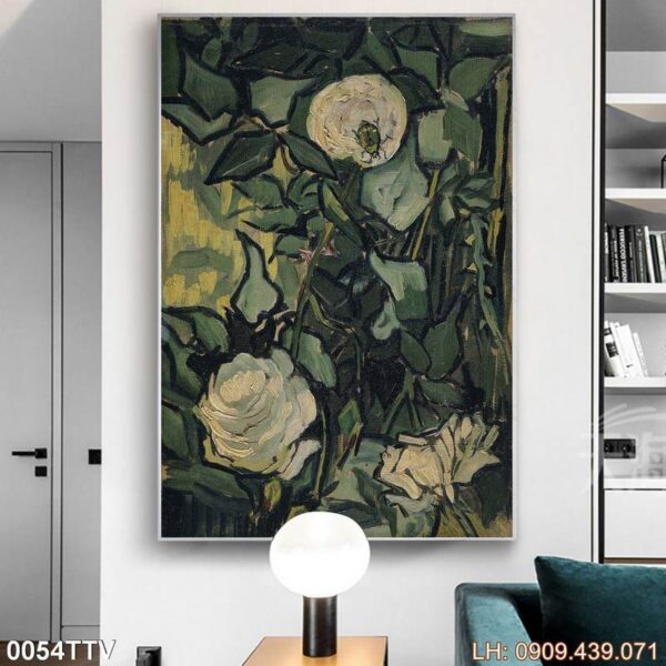 Mẫu tranh phong cách sơn dầu ấn tượng - 054TTV