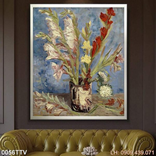 Bức tranh tĩnh vật hoa quả treo phòng khách - 056TTV