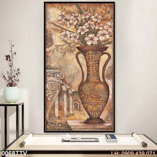 Bức tranh tĩnh vật dán kính - 068TTV