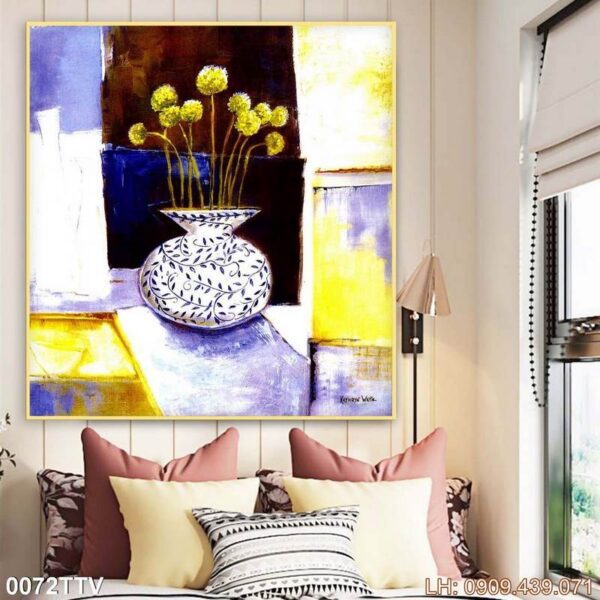 Mẫu tranh tĩnh vật có khung - 072TTV