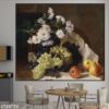 Bức tranh tĩnh vật bình hoa có khung - 720TTV