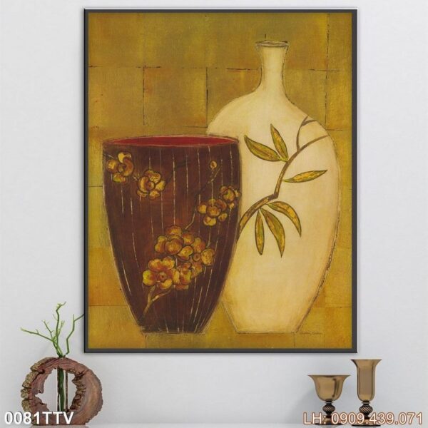 Mẫu tranh phong cách sơn dầu dán tường - 081TTV
