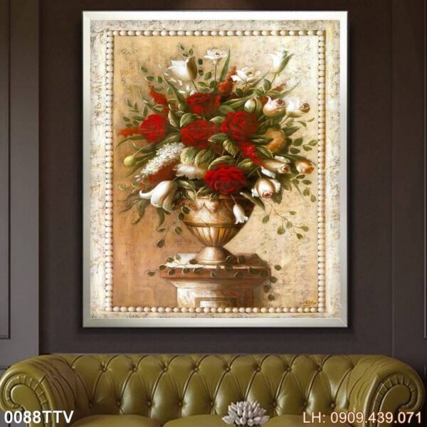 Tranh vẽ tĩnh vật treo khách sạn - 088TTV