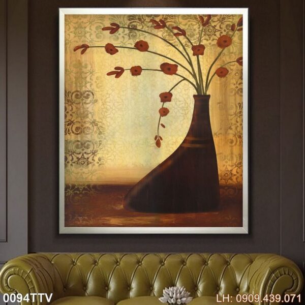 Mẫu tranh phong cách sơn dầu đẹp - 094TTV