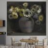 Tranh vẽ tĩnh vật bình hoa in nhanh - 943TTV